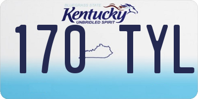 KY license plate 170TYL