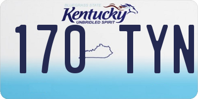 KY license plate 170TYN