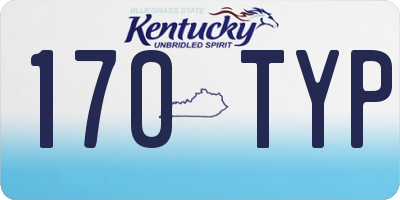 KY license plate 170TYP