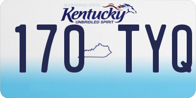 KY license plate 170TYQ