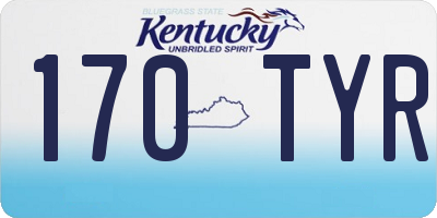 KY license plate 170TYR