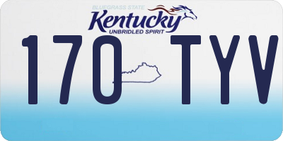 KY license plate 170TYV