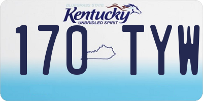 KY license plate 170TYW