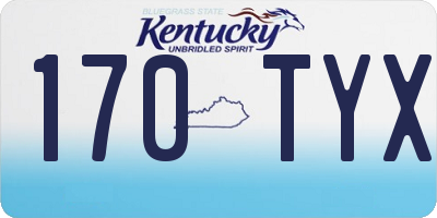 KY license plate 170TYX
