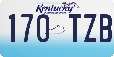 KY license plate 170TZB
