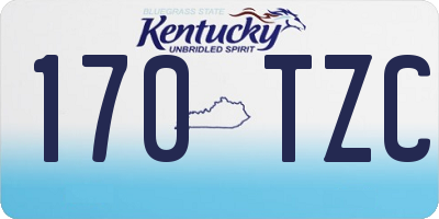 KY license plate 170TZC