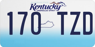 KY license plate 170TZD