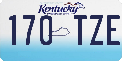 KY license plate 170TZE