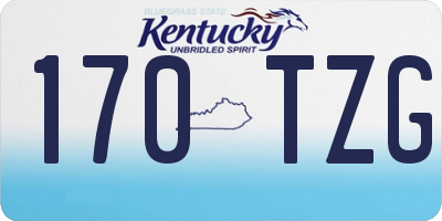 KY license plate 170TZG