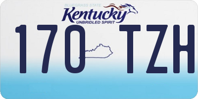 KY license plate 170TZH