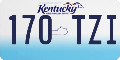 KY license plate 170TZI