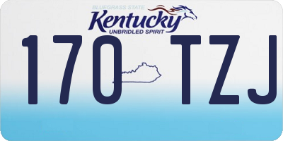 KY license plate 170TZJ