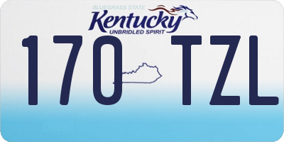 KY license plate 170TZL