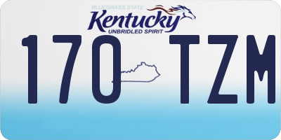 KY license plate 170TZM