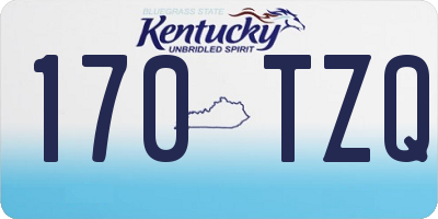 KY license plate 170TZQ