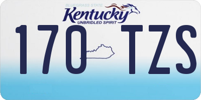 KY license plate 170TZS