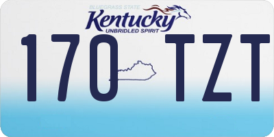 KY license plate 170TZT