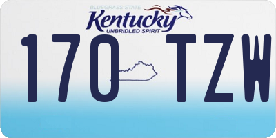 KY license plate 170TZW