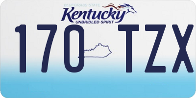 KY license plate 170TZX