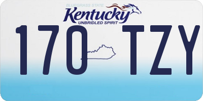 KY license plate 170TZY