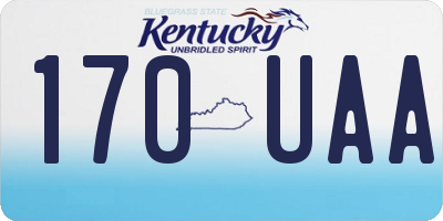 KY license plate 170UAA