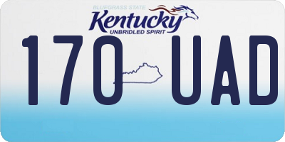 KY license plate 170UAD