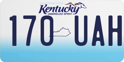 KY license plate 170UAH