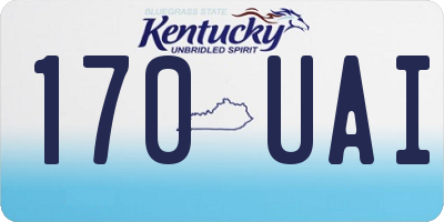 KY license plate 170UAI