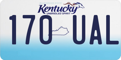 KY license plate 170UAL