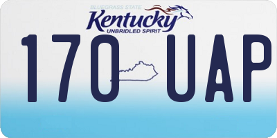 KY license plate 170UAP