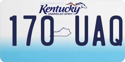 KY license plate 170UAQ