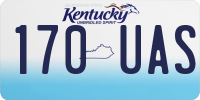 KY license plate 170UAS