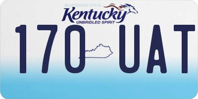 KY license plate 170UAT