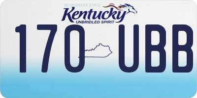 KY license plate 170UBB