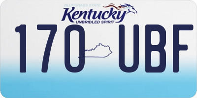 KY license plate 170UBF