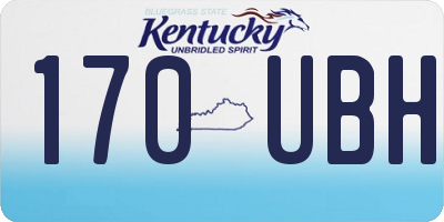 KY license plate 170UBH