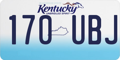 KY license plate 170UBJ