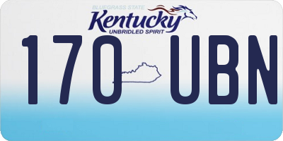 KY license plate 170UBN