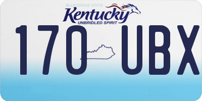 KY license plate 170UBX