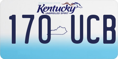 KY license plate 170UCB