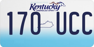 KY license plate 170UCC