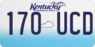 KY license plate 170UCD