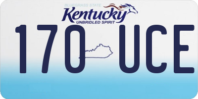KY license plate 170UCE