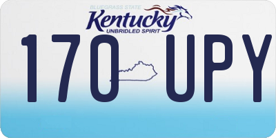 KY license plate 170UPY