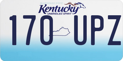 KY license plate 170UPZ
