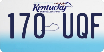 KY license plate 170UQF