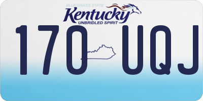 KY license plate 170UQJ