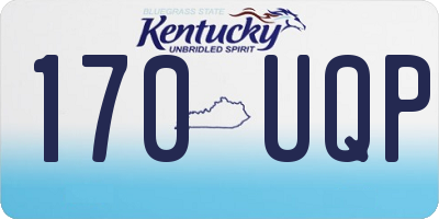 KY license plate 170UQP