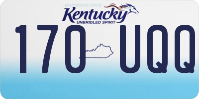KY license plate 170UQQ