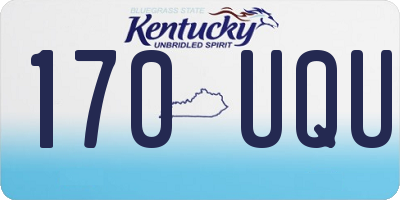 KY license plate 170UQU